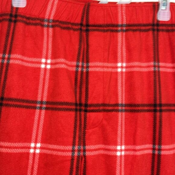Target Women's Plaid Fleece Matching Family Pajama Pants - Wondershop Red 4XL - Picture 4 of 6